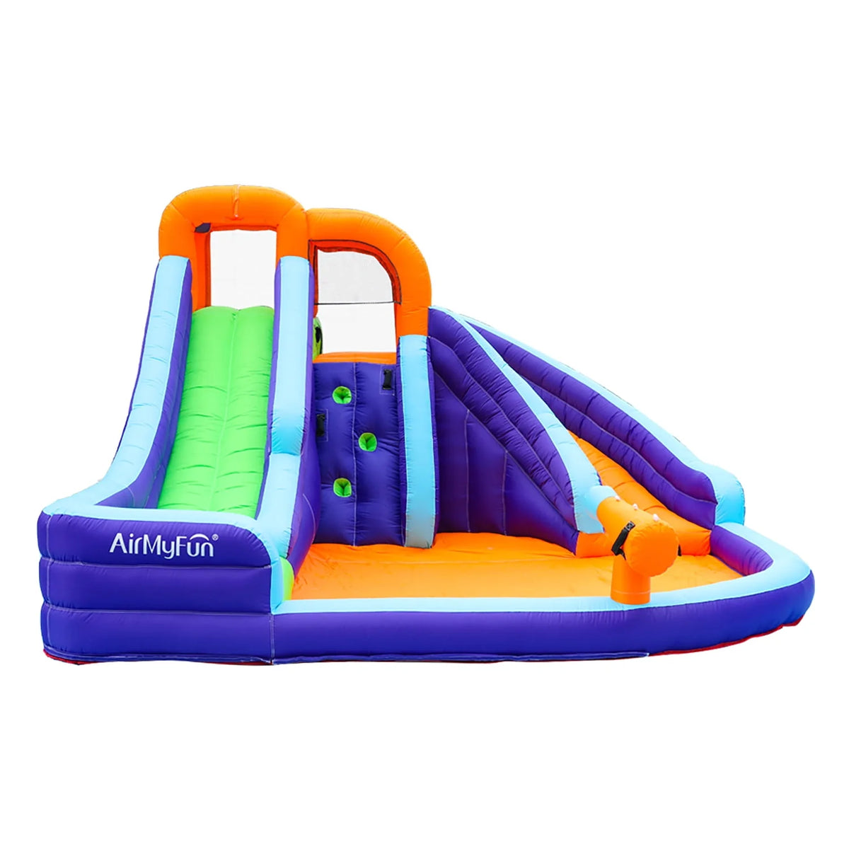 Double Slide Inflatable Water Park with Climbing Wall & Water Cannon G514775