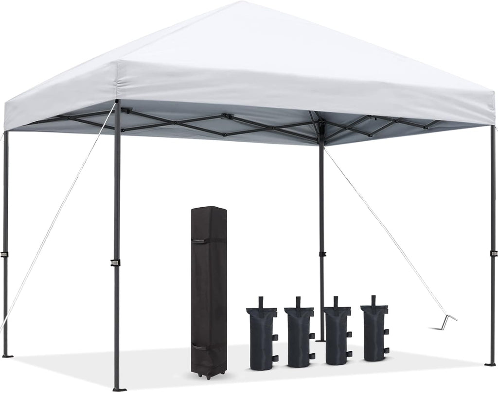 10x10FT Pop Up Canopy Tent with Wheeled Carrying Bag P19939
