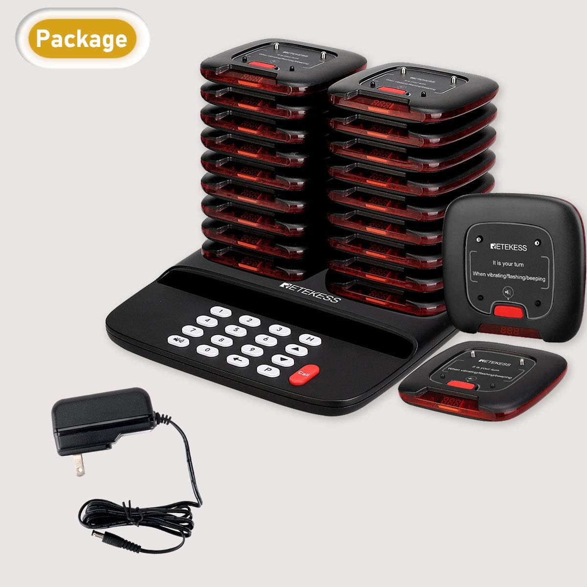 Restaurant Pager System with 20 Pagers G805861