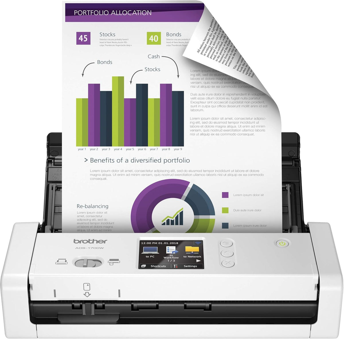 Wireless Document Scanner J452