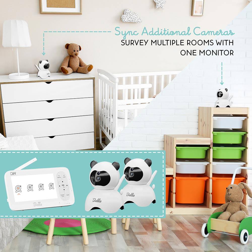 Video Baby Monitor 5 LCD Camera 2 Way Audio Night Vision Z5136