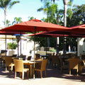 Black 6-ft. Square Patio Umbrella P7110