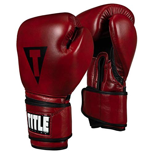 Blood Red Leather Training Gloves C841