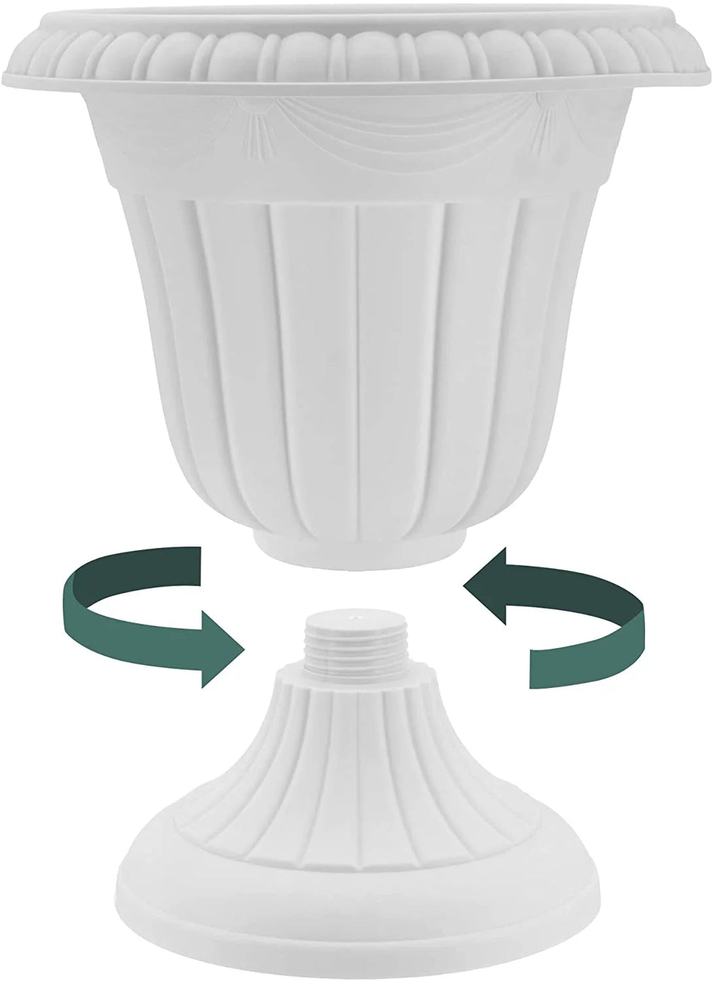10x12" Traditional Plastic Urn Planter A1521