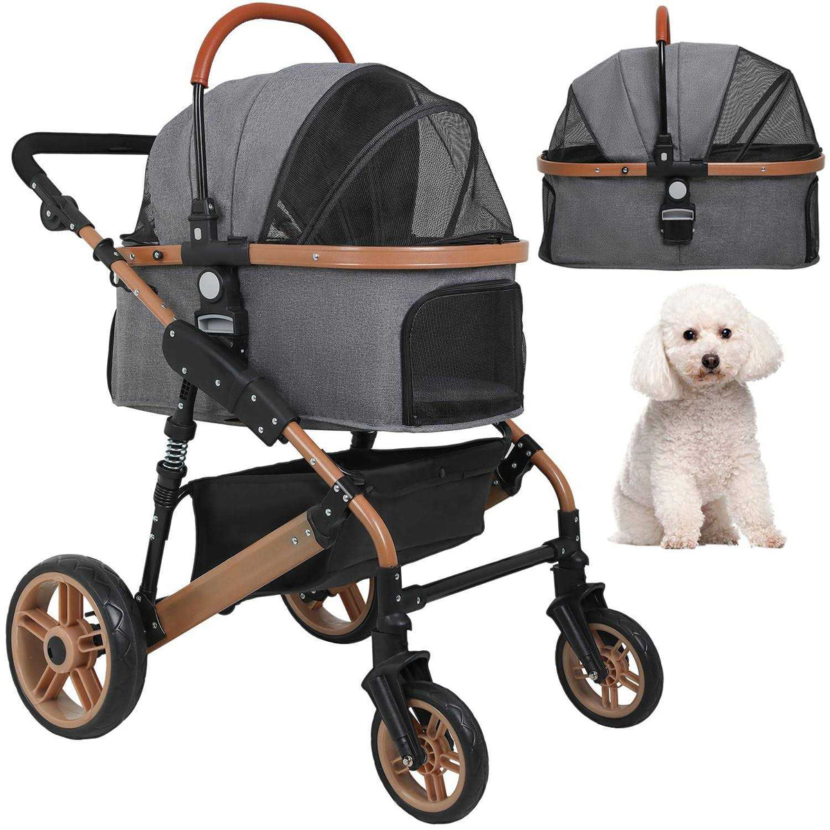 4 Wheels Folding Lightweight Pet Stroller C225