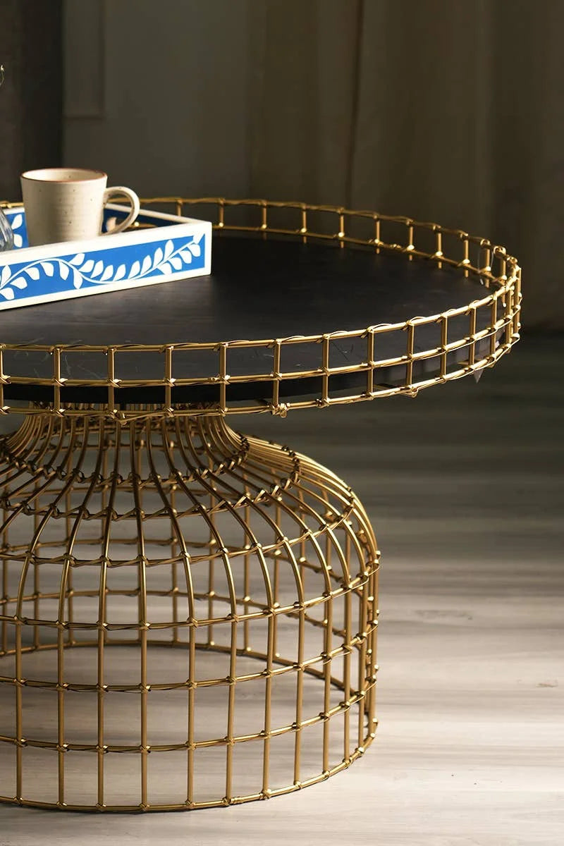 Round Glossy Coffee Table O661280