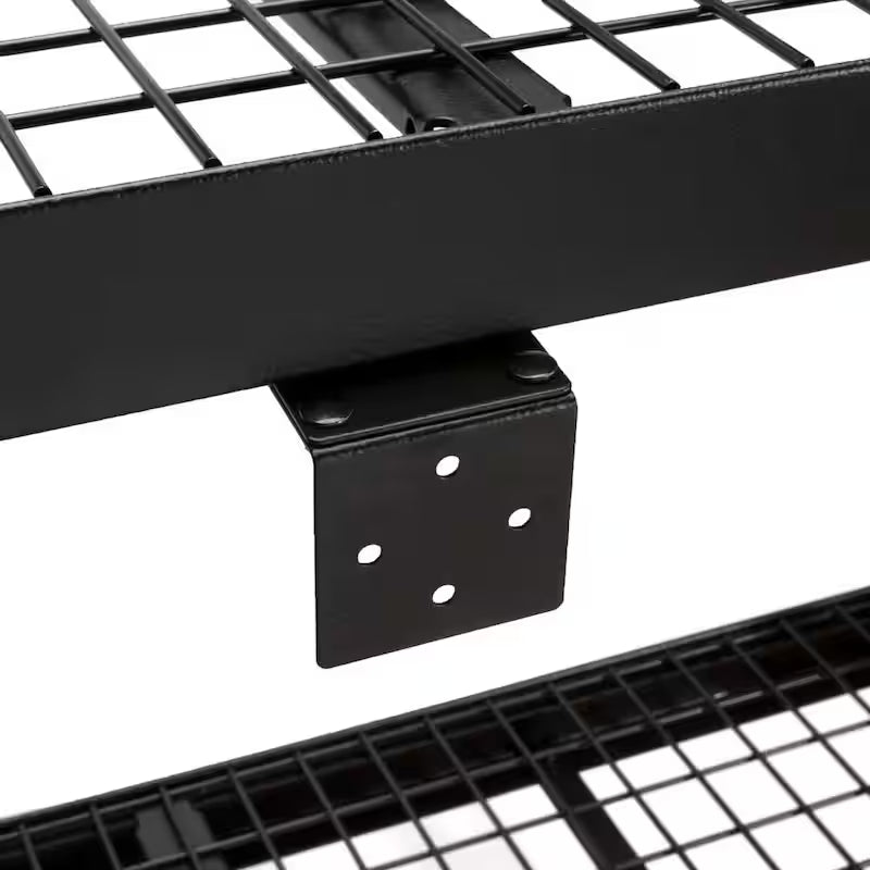 Black 4-Tier Steel Storage Shelving Unit P157969