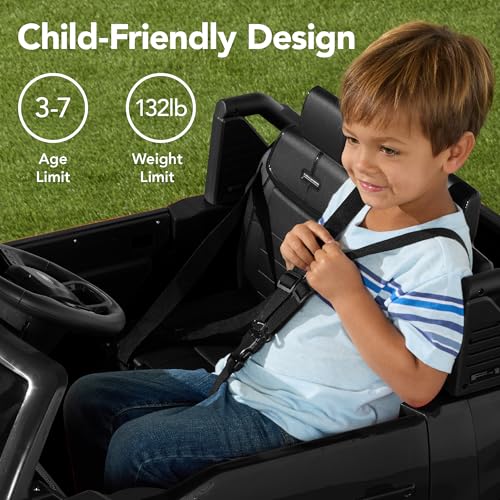 Blue 12V Electric Ride On Car Toy with Parent Control F7595