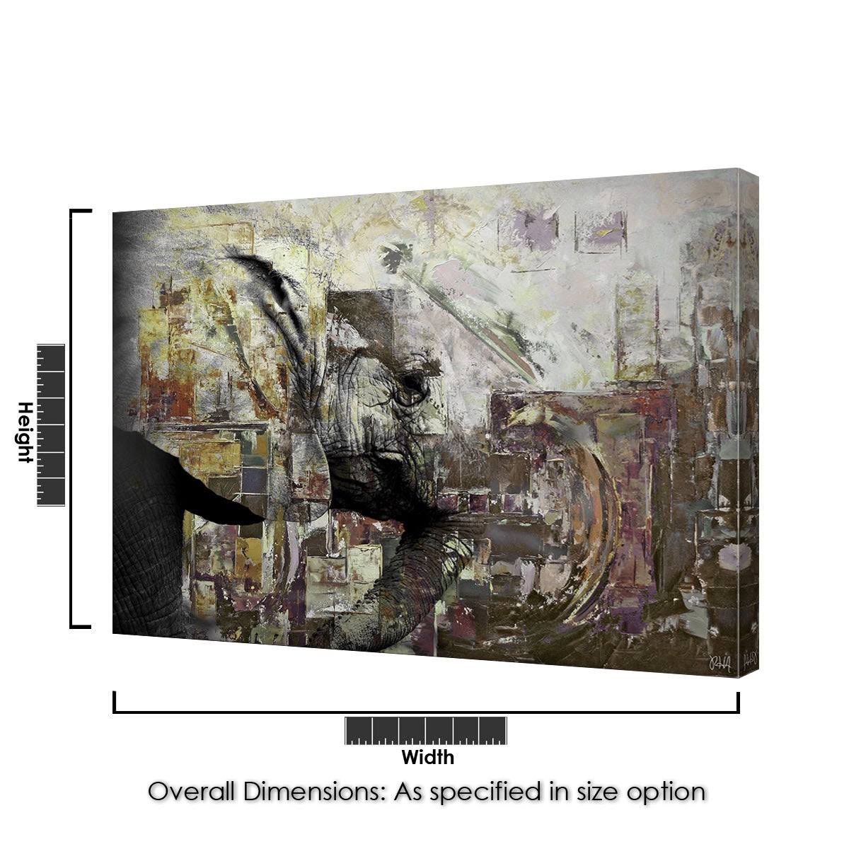 Abstract Animal Canvas Art 40x22 W x 30x22 H K4173