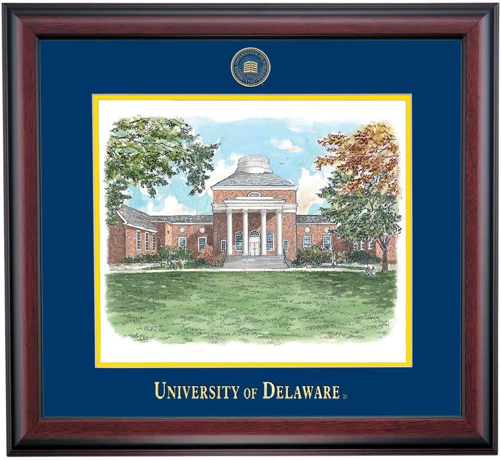 12 x 16 Diploma Frame with Navy Yellow Mat X460550