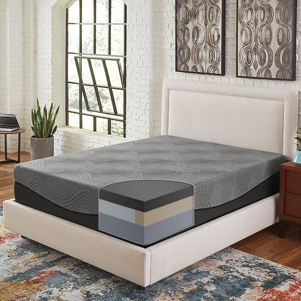 Charcoal Memory Foam Mattress King H22629