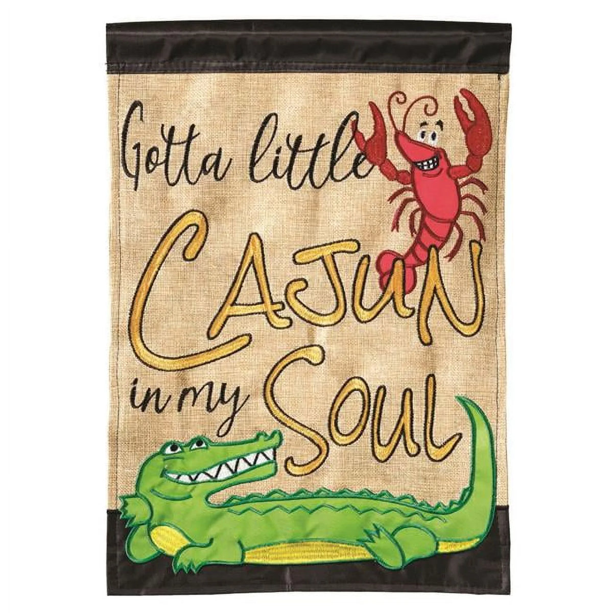 Burlap Garden Flag P9869