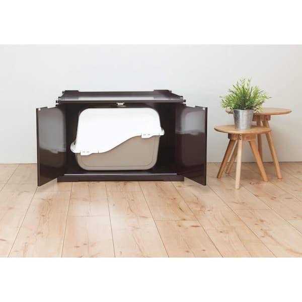 Wooden Pet House and Litter Box A91318
