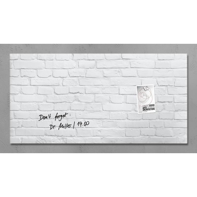 White Magnetic Glass Board S92295