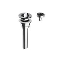 Universal Basin Drain with Flip Plug and Free Flow Insert - Polished Brass N24114