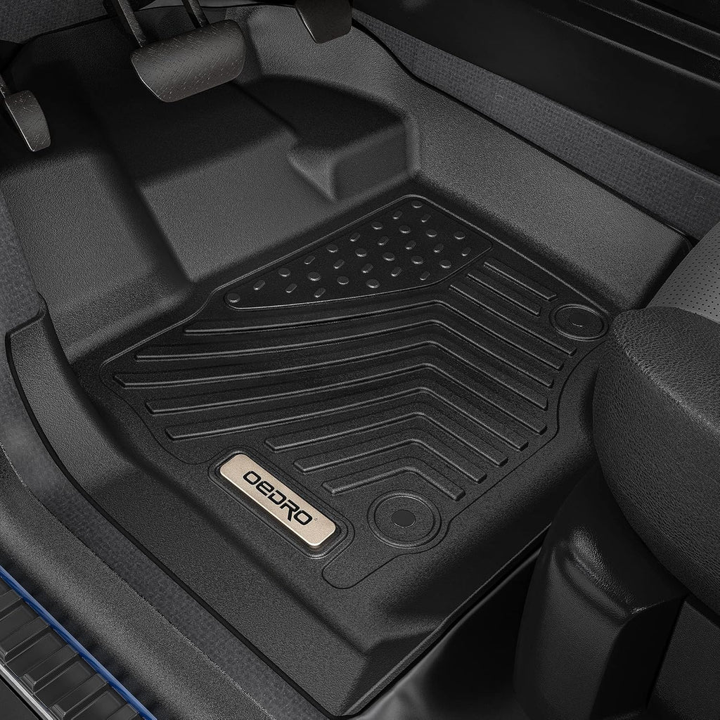 Black TPE All-Weather Floor Mats Full Set Liners S519