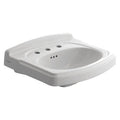 White Pedestal Lavatory Top with 3 Faucet Holes I135