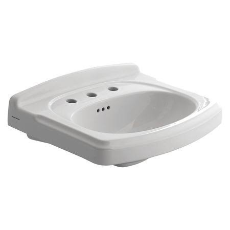 White Pedestal Lavatory Top with 3 Faucet Holes I135