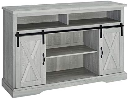 White Wood Highboy TV Stand S3164