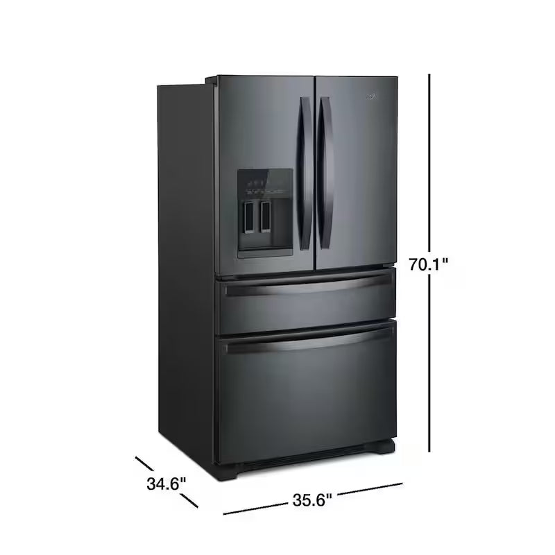 French Door Refrigerator in Black Stainless P965