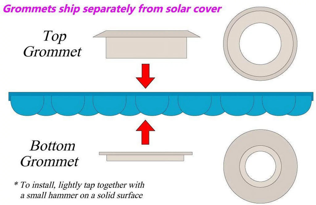 30' Round Blue Solar Pool Cover A26028