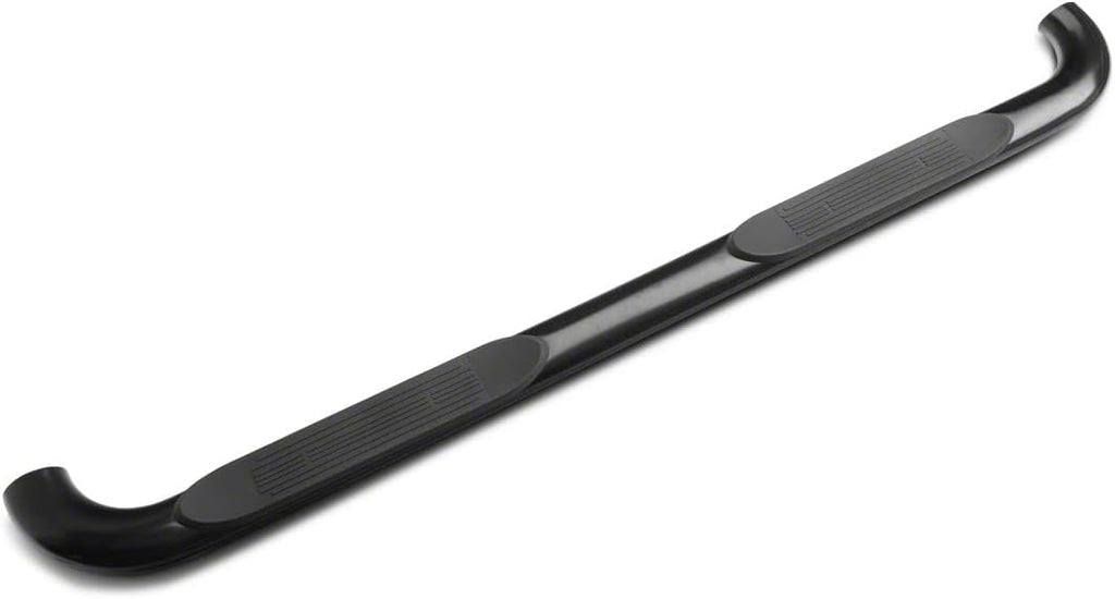 Black 4-Inch Oval Bent End Side Step Bars E596