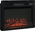 23 Electric Fireplace Insert with Adjustable Brightness, 1400W, Black G198