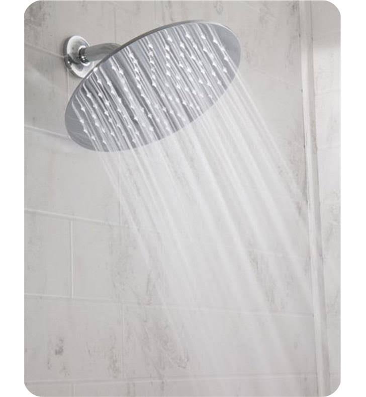 10x22 Wall/Ceiling Mount Round Rain Showerhead Satin Brass M518001