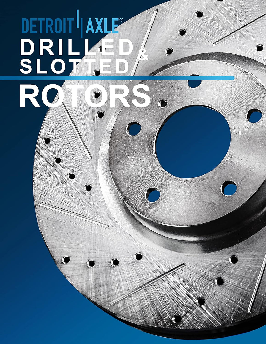Drilled & Slotted Front Brake Kit Rotors & Pads S40570
