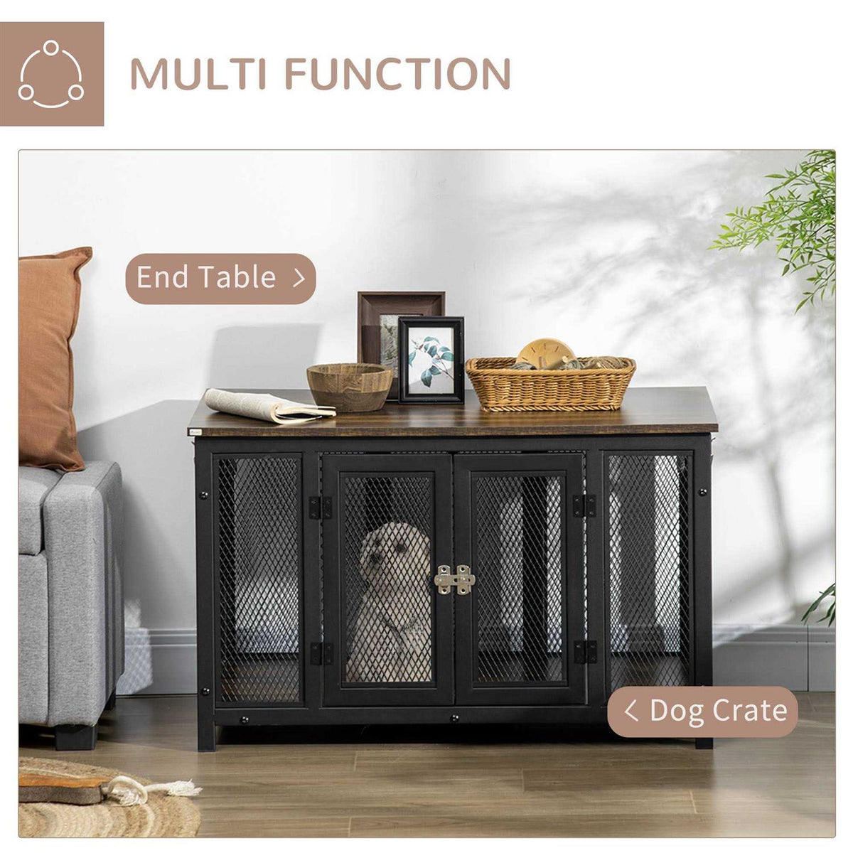 Furniture Style Dog Crate with Openable Top Z10155