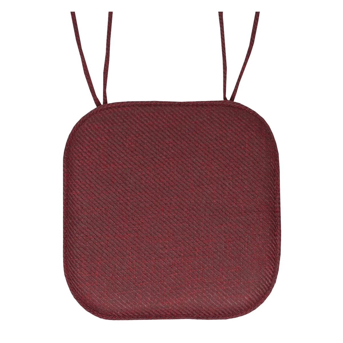 Burgundy Herringbone Memory Foam Chair Pad 6 Pack C754