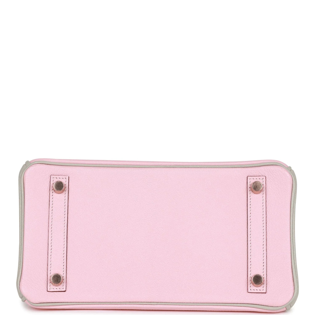 Rose Sakura and Gris Perle Chevre Mysore Handbag U7738
