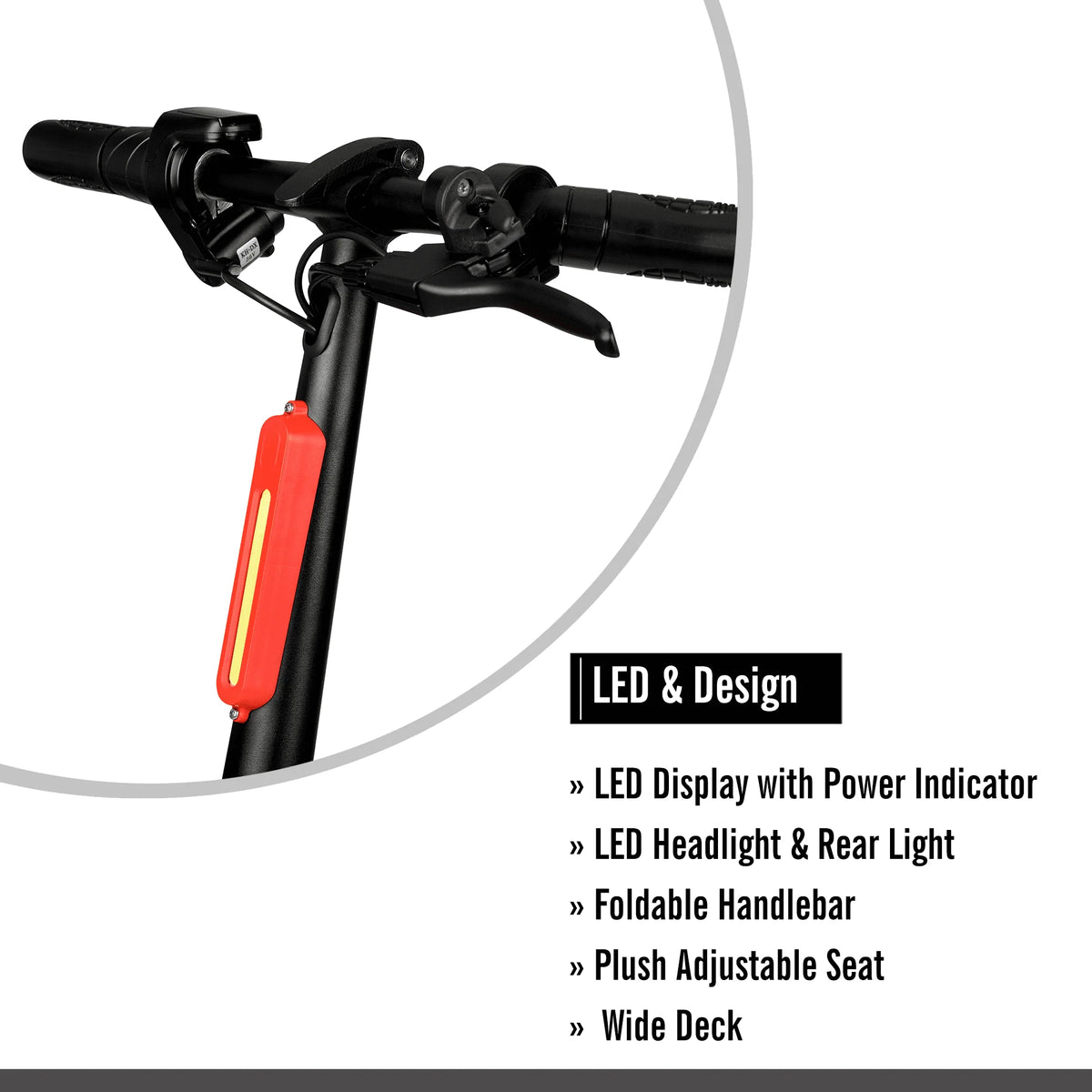 36V 250W Seated Electric Scooter with Basket P5801