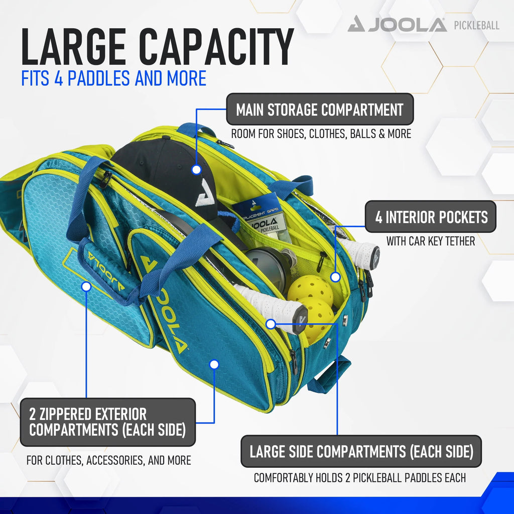 Black/Yellow Pickleball Bag Backpack X475