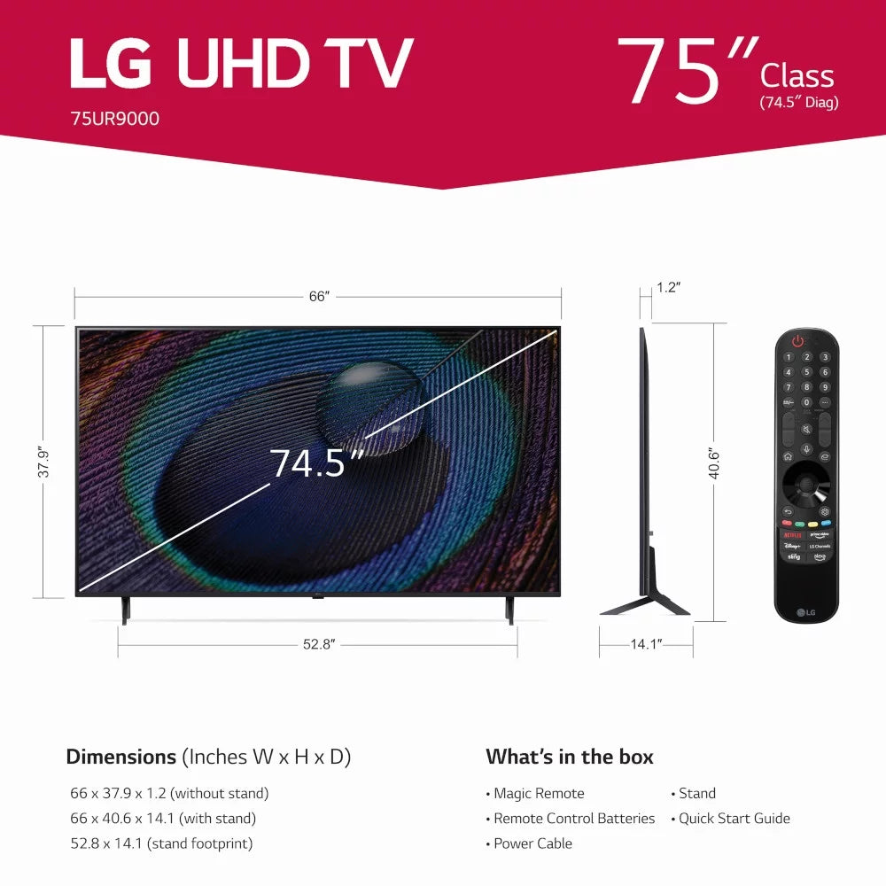 75 Class 4K UHD Smart TV with HDR T775059