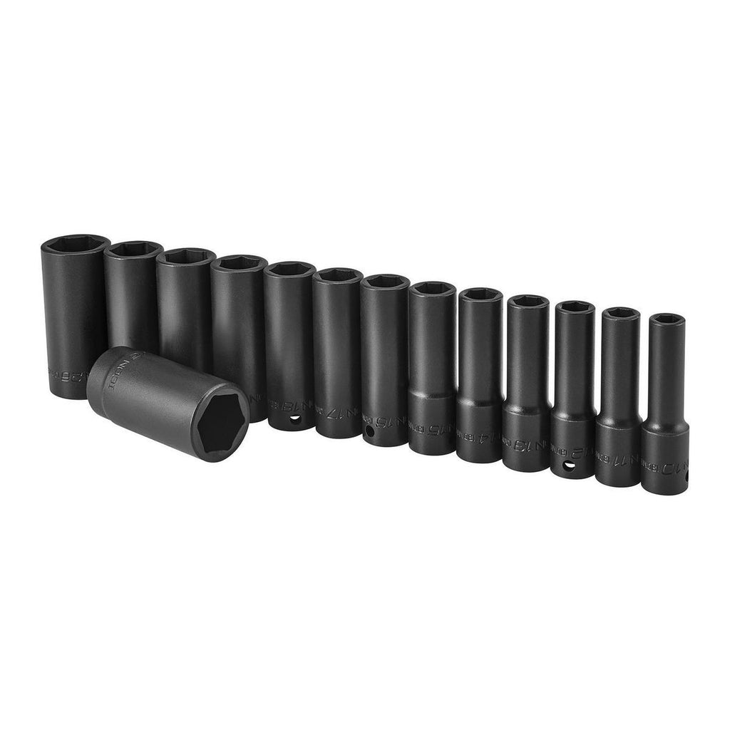 1/2 in. Drive Metric Deep Impact Socket Set, 14-Piece I79321