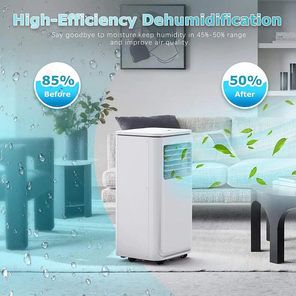 8000 BTU Portable Air Conditioner with Dehumidifier and Fan A84041