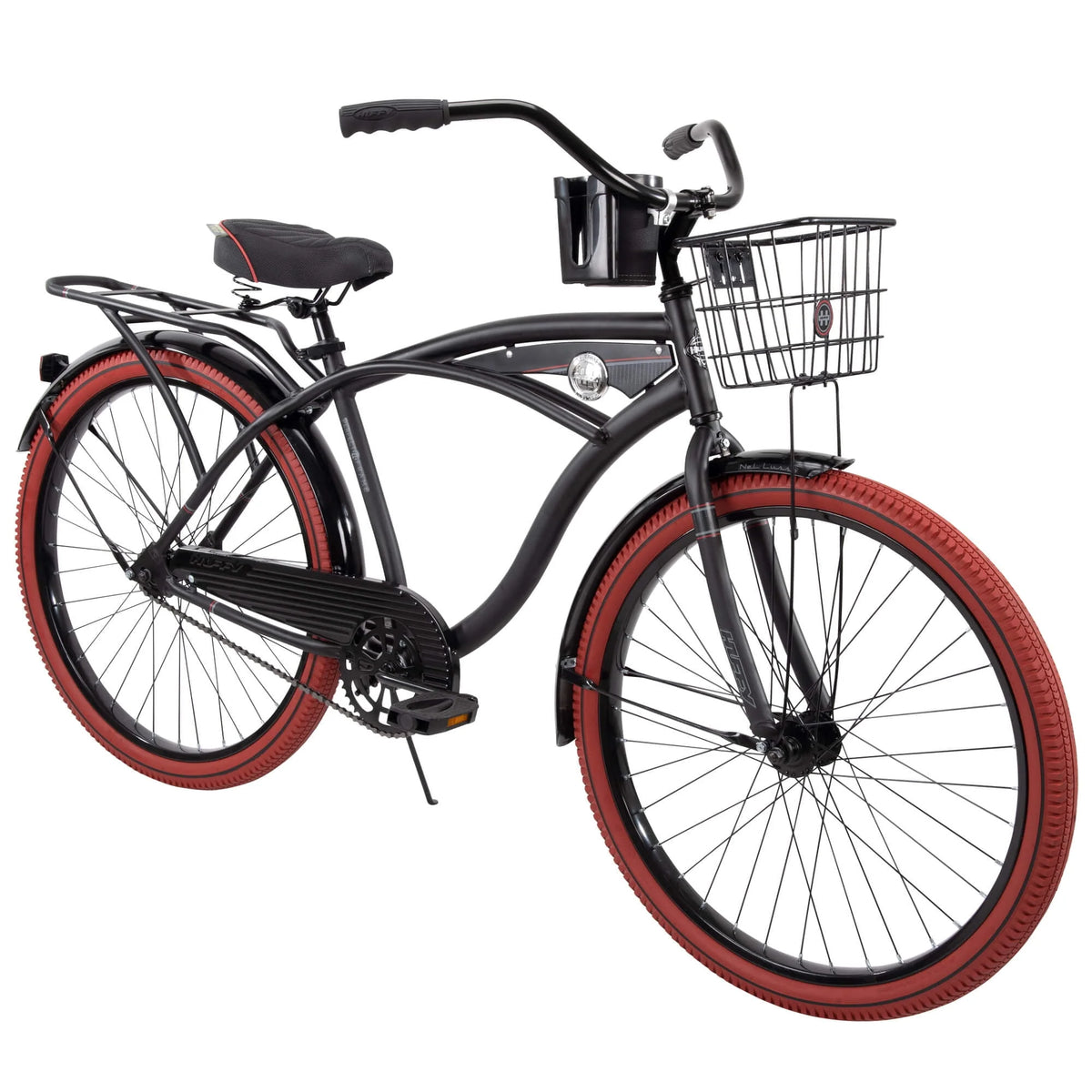 26” Matte Black Cruiser Bike Y77824