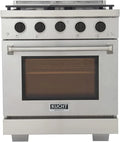 30 4.2 cu. ft. Natural Gas Range in Stainless Steel with Black Accents R68078
