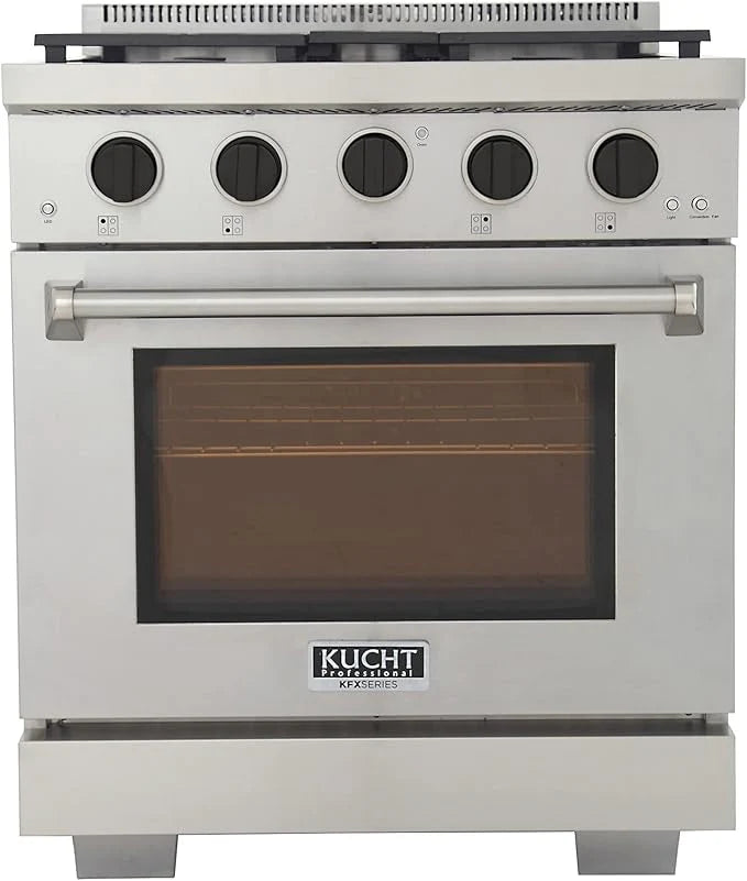 30 4.2 cu. ft. Natural Gas Range in Stainless Steel with Black Accents R68078