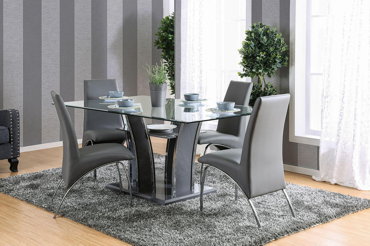 Gray 5pcs Dining Room Set P702050