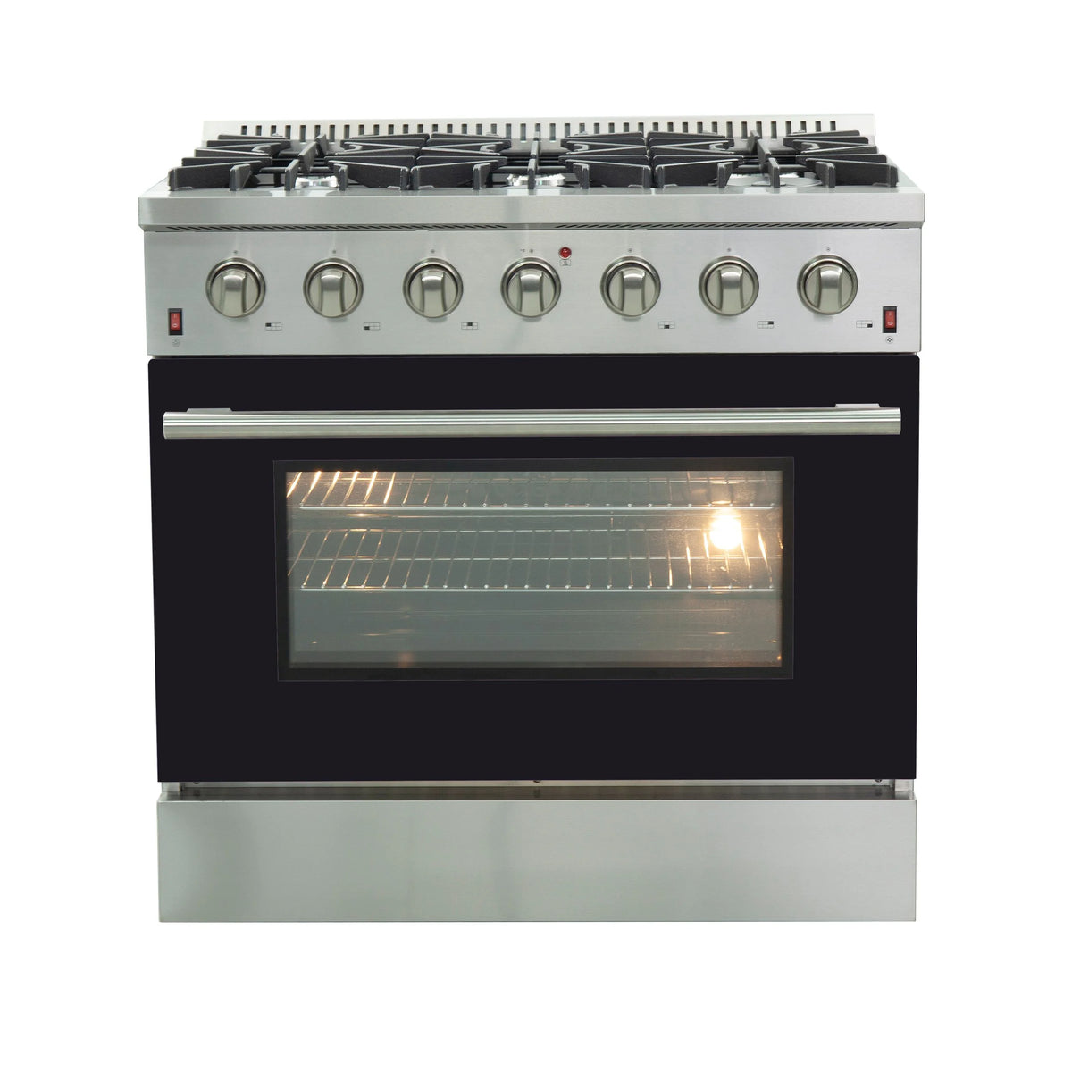 36 Inch Freestanding Gas Range in Black M397370