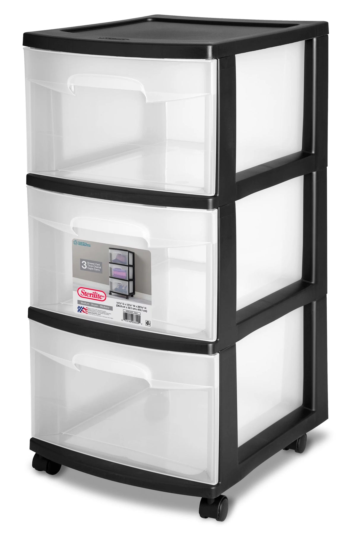 3 Drawer Plastic Cart U63562