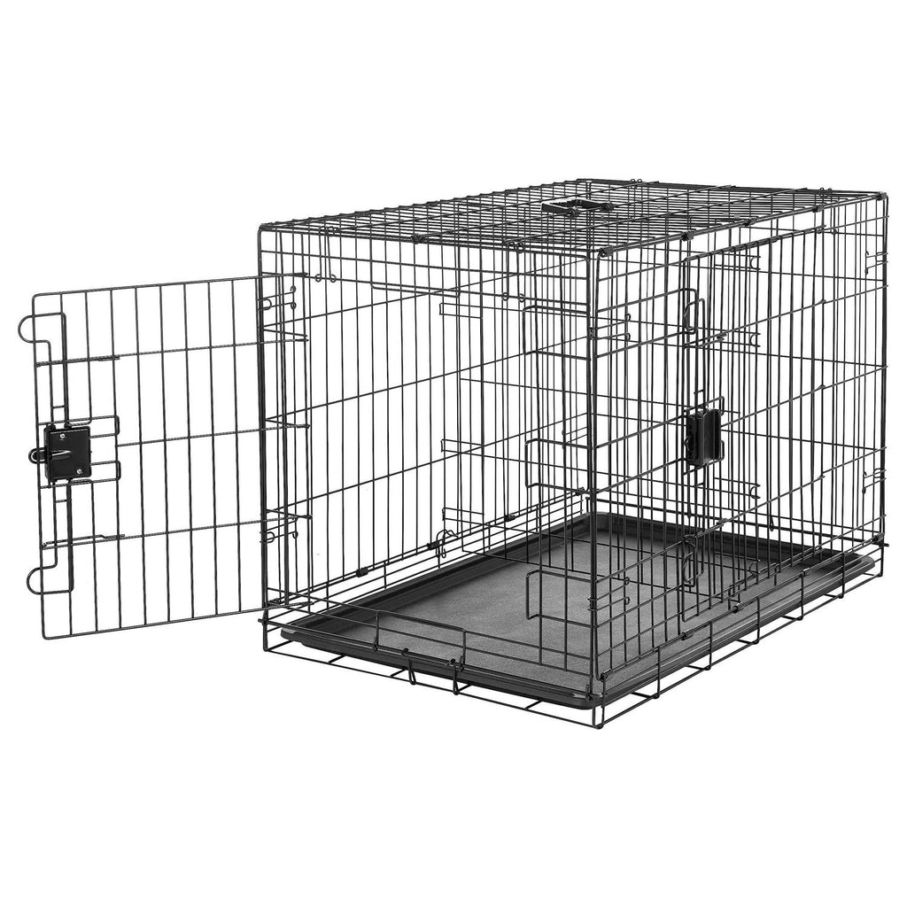 Foldable Metal Wire Dog Crate with Tray X5394