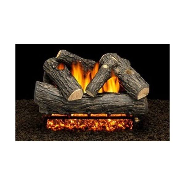 24x22 Wakefield Oak Logs with Single Match Lit Burner Tube N86256