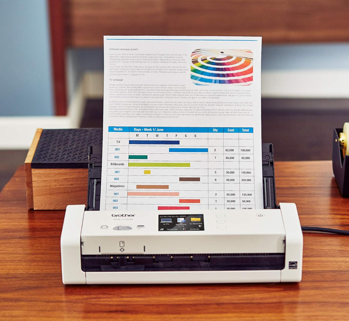 Wireless Document Scanner J452