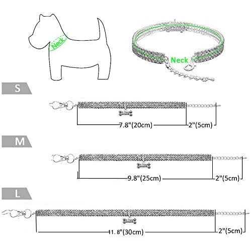 Adjustable Crystal Diamond Pet Collar U816