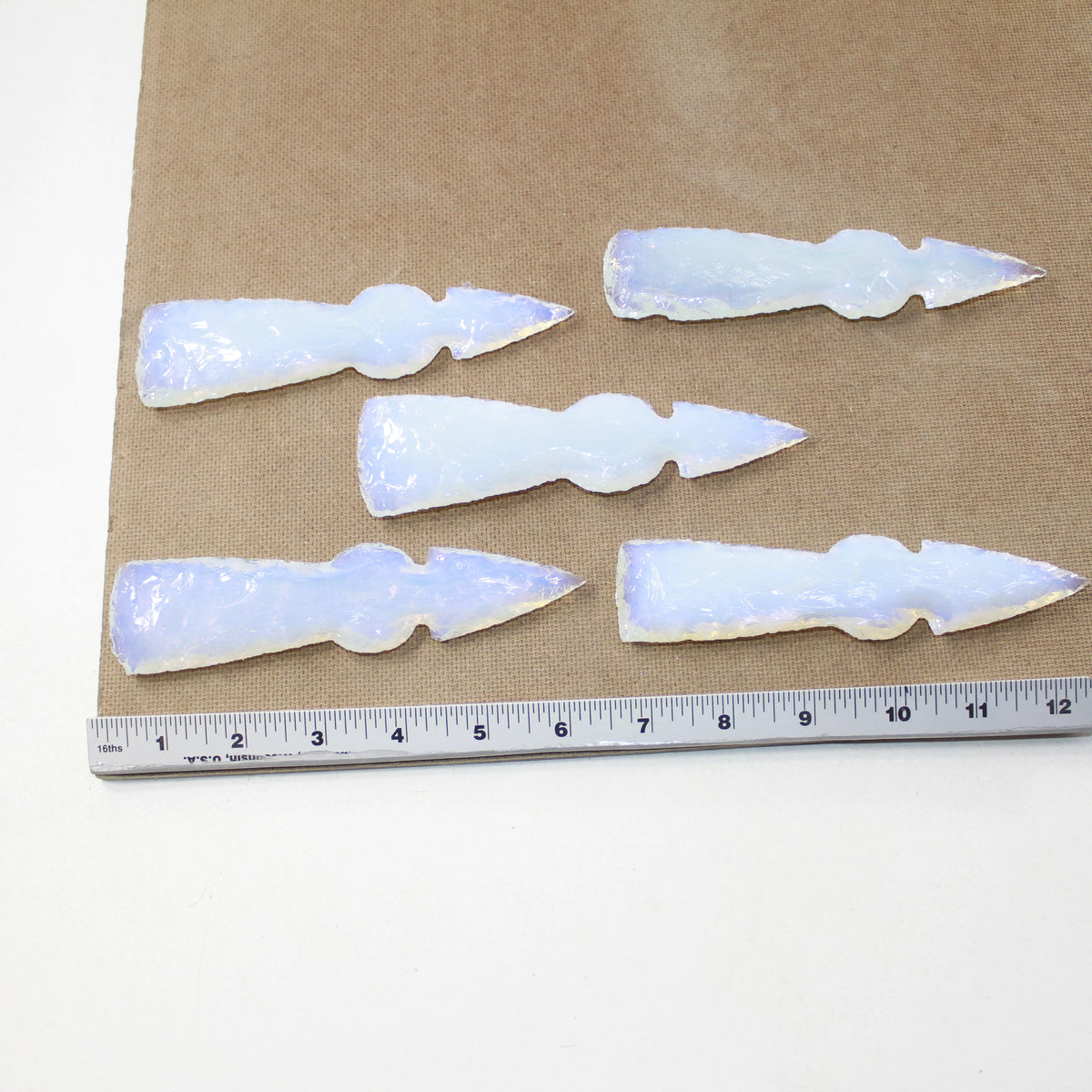 Opalite Ornamental Tomahawk Heads G29428