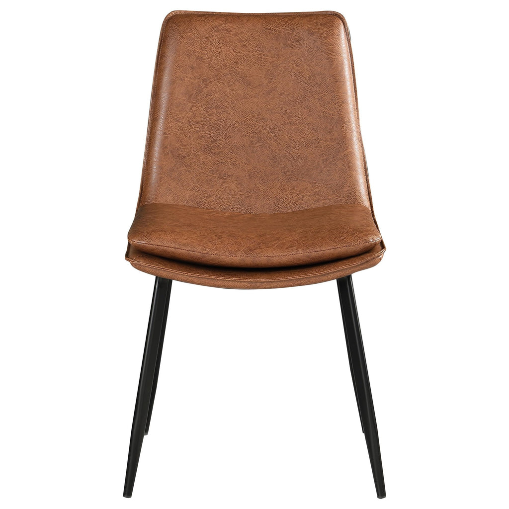 Faux Leather Padded Seat Dining Side Chair I268
