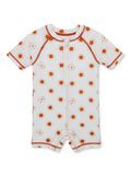 Baby Short Sleeve Rashguard Swimsuit, 1-Piece V914